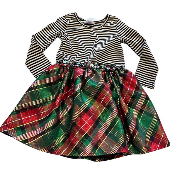Bonnie Jean Girls Christmas Dress Size 5 - Picture 1 of 5